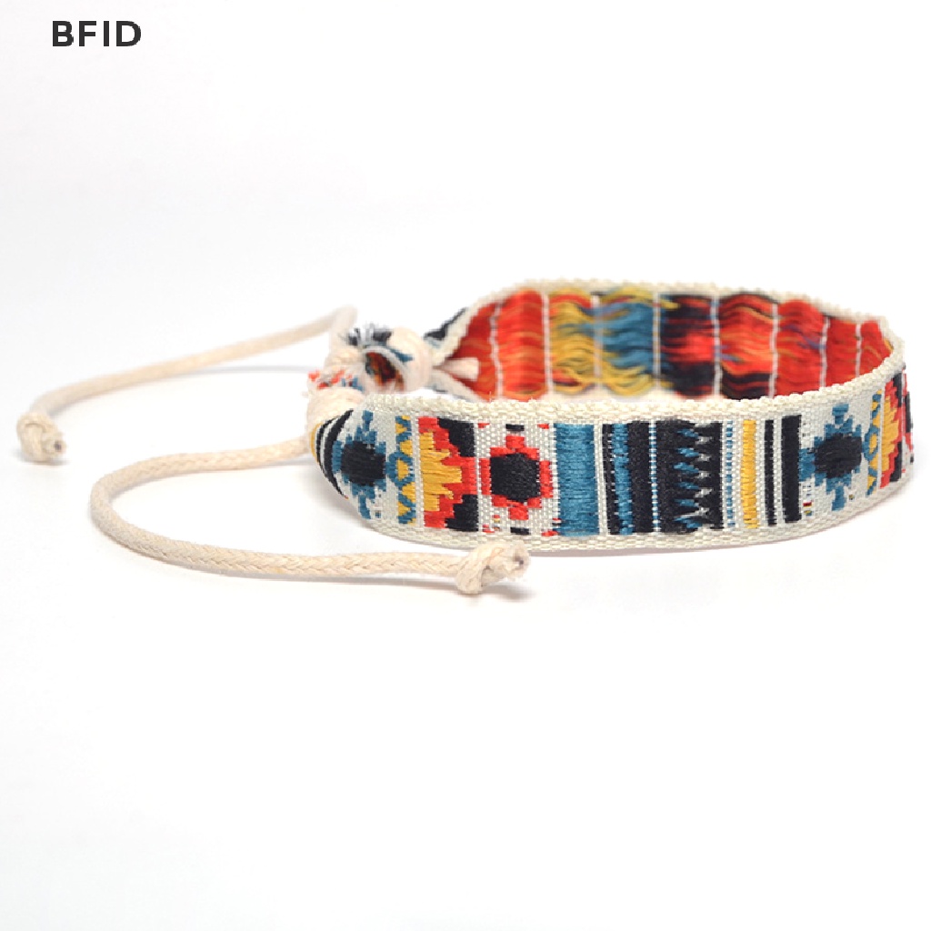 [BFID] Gelang Persahabatan Tali Tenun Gaya Bohemia Bahan Katun Handmade Charm Etnik Jewel [ID]