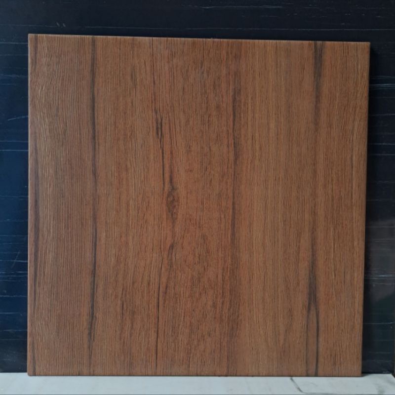 Keramik Lantai 50x50 Kw1 Uno Genova Brown Motif Kayu