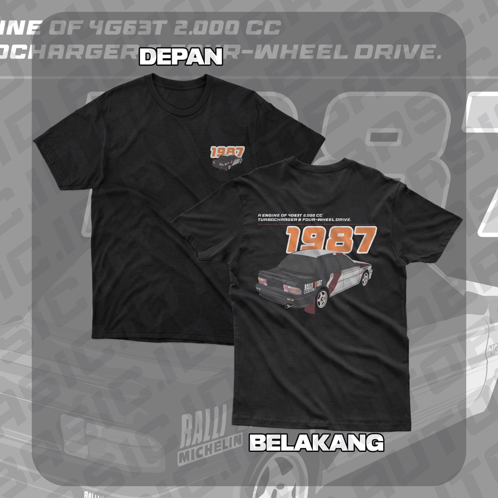 KAOS BAJU OTOMOTIF MITSUBISHI ETERNA RALLIART