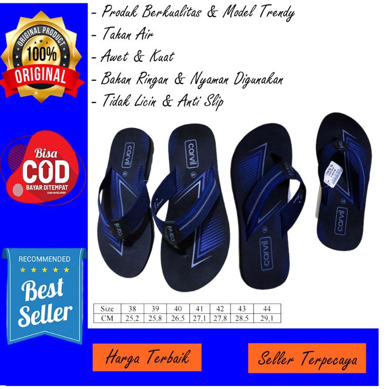 Sendal Carvil Pria Original/Sendal Carvil Original Termurah