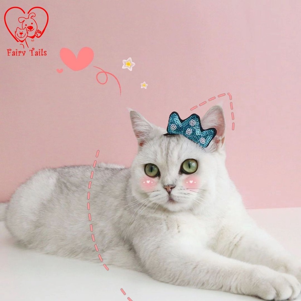 Bando MahkotaTopi Hiasan Aksesoris Kepala Untuk Anabul Anjing dan Kucing / Hairband Hat Crown Accessories for Pet Dog and Cat