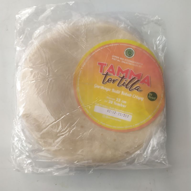 

Tortilla / tortila / kulit kebab ukuran 23 cm