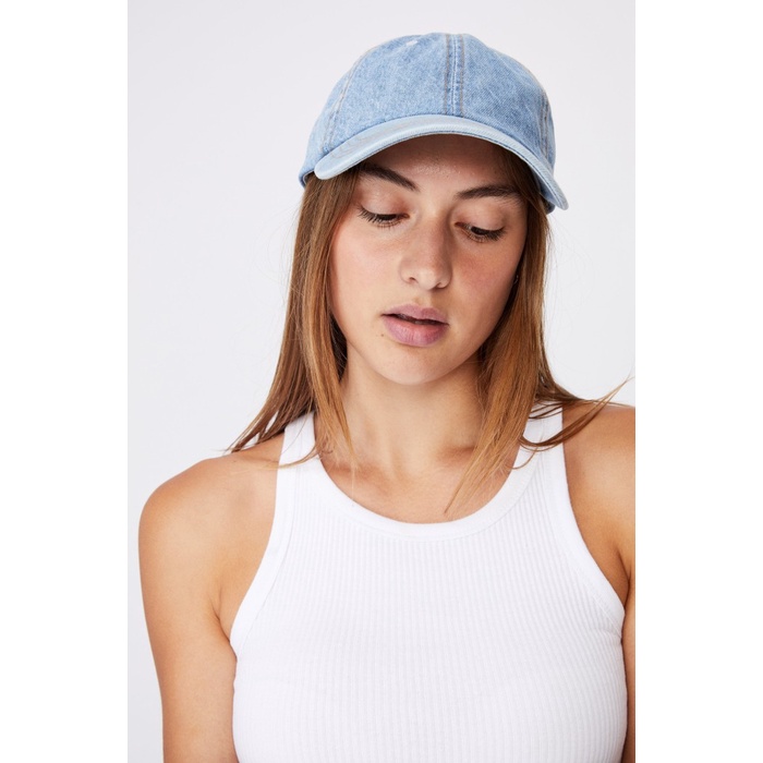 Topi Rubi - Topi Wanita - Classic Dad Cap Biru Denim