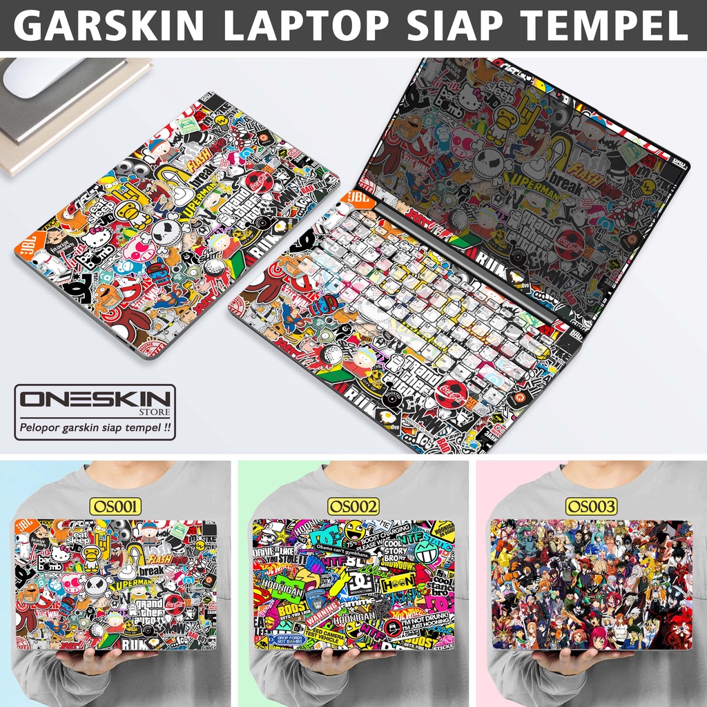 Garskin Sticker Laptop Protector Macbook Full Body Bottom Bezel Palmrest Skin Bomb Sticker