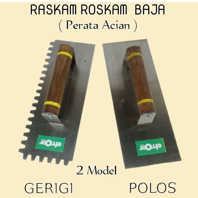 RASKAM ROSKAM LEPAN BESI BAJA PUTIH TEBAL UNTUK PERATA ACIAN TEMBOK  PRODUK PREMIUM DENGAN 2 VARIAN 