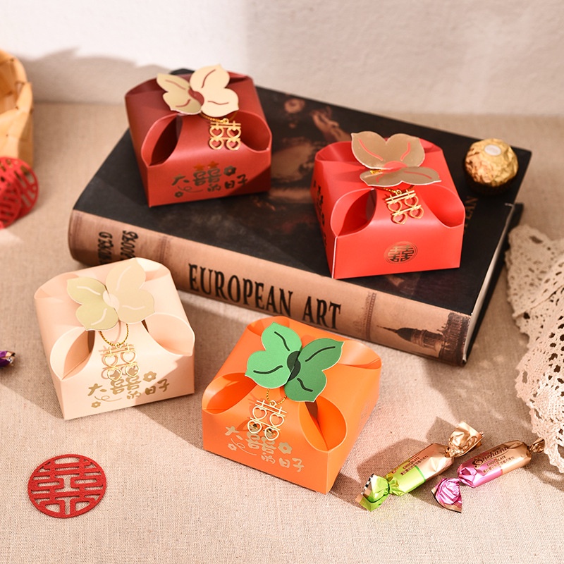 

kotak souvenir sangjit terbaru buah kesemek / kotak permen shuangxi /teapai / sangjit