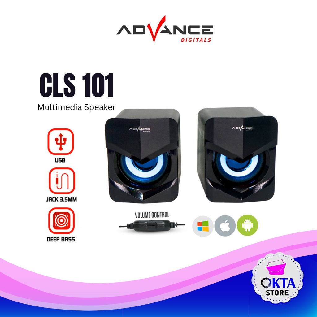 Advance Mini Speaker Multimedia PC Laptop Portable USB CLS 101