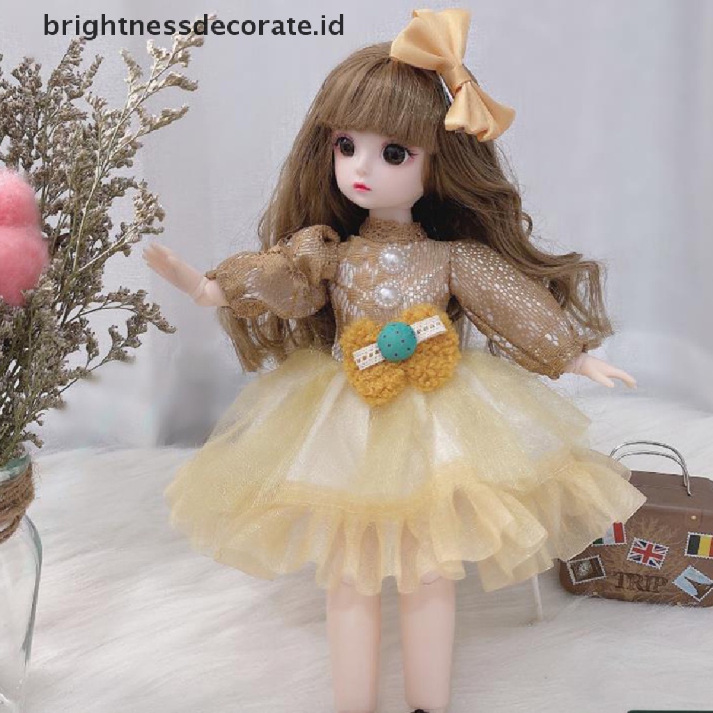 [Birth] Boneka BJD 30cm1per6 Princess Doll Dress Baju DIY Hadiah Mainan Anak Perempuan (Tanpa Boneka) [ID]