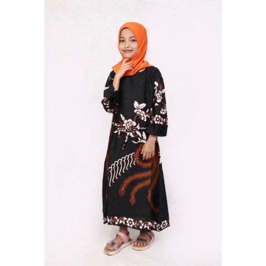 Bisa [ COD ] Couple Gamis Batik Termurah Motif Blarak