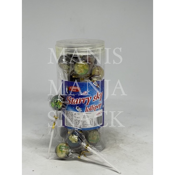 

Permen Aneka Rasa Buah Starry Sky Lollipop Loli isi 30 pcs