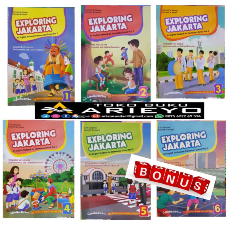 

Ori|Buku Penerbit Yudhistira|Exploring Jakarta SD - MI Kelas : 1.2.3.4.5.6