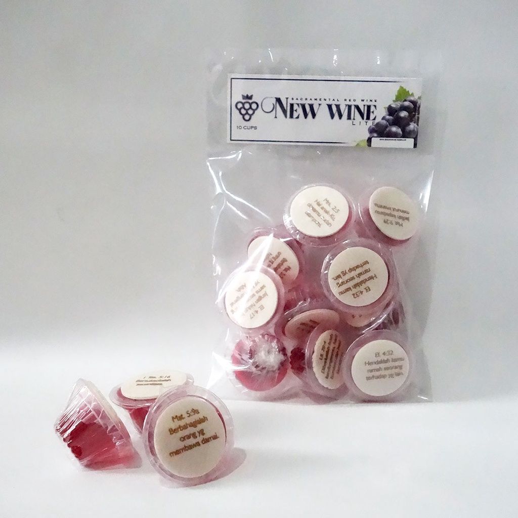 

Anggur Paket Perjamuan Kudus Lite + Hosti Ayat - isi 10