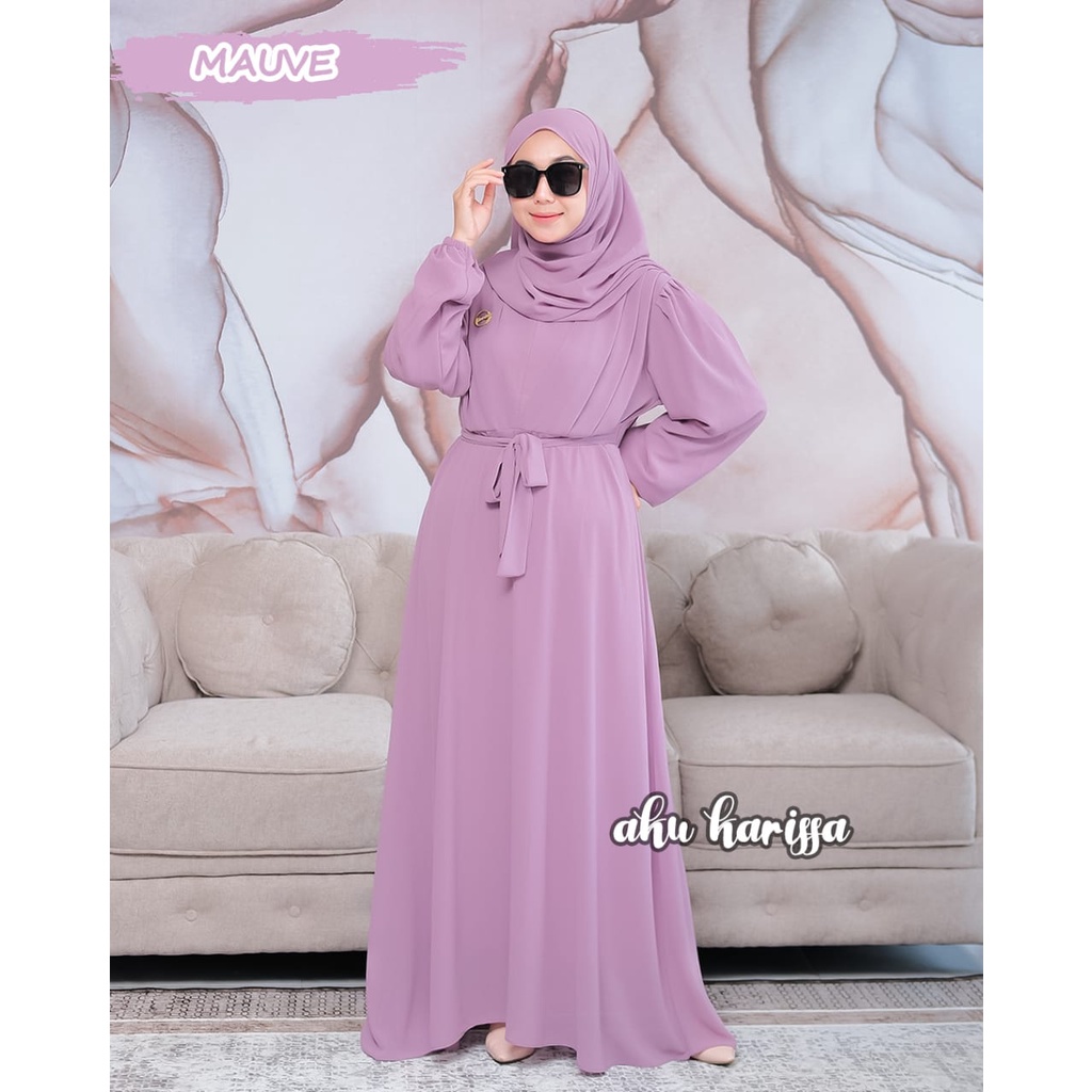 GAMIS CERUTY SIENA ORI AKU KARISSA SET HIJAB DRESS SIMPLE MEWAH OOTD LEBARAN SYARI