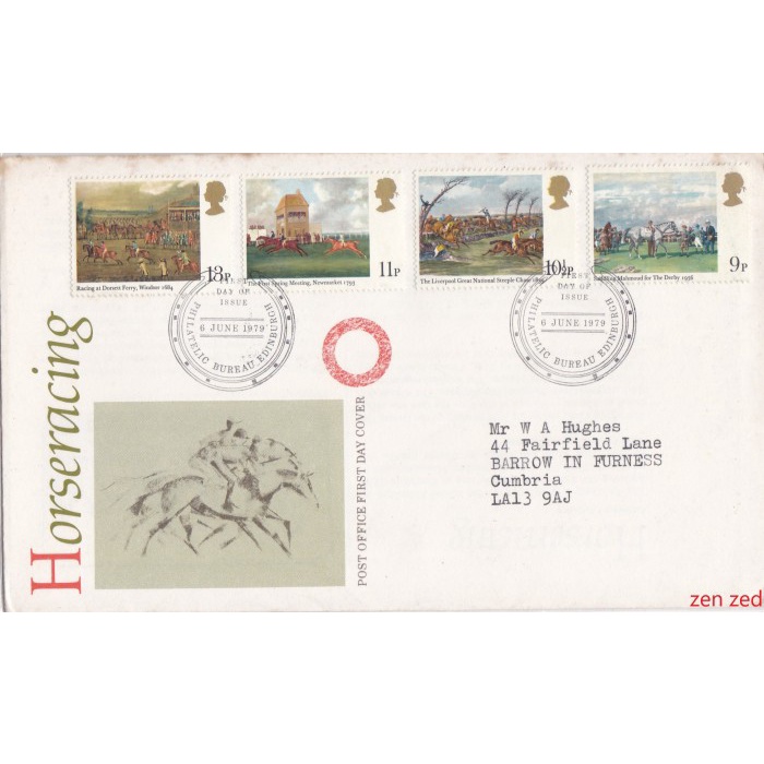 

A815 Prangko Inggris FDC 1979 The Derby 1 Pcs