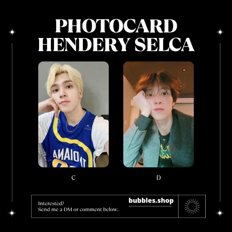 PHOTOCARD UNOFFICIAL HENDERY WAYV SELCA