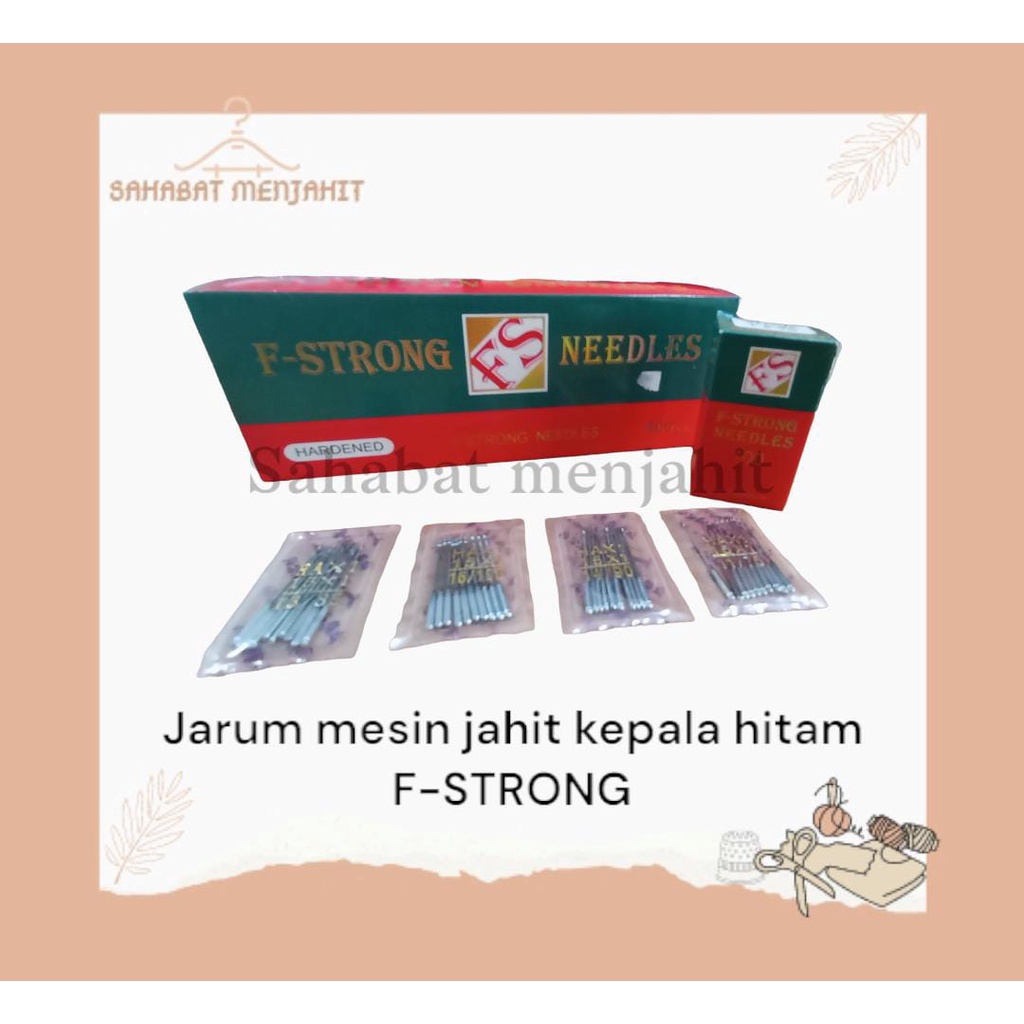 Jarum Jahit Kepala Hitam/ Mesin Jahit Kepala Hitam