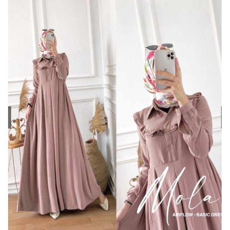 DRESS MOLA/ MOLA DRESS / GAMIS MOLA/ BAJU GAMIS WANITA / Gamis Wanita Murah /gamis Cringkel / gamis Crincle / Gamis Crinkel /gamis Crincel/  Gamis wanita crinkel / Gamis hitam polos gamis Crinkle/ gamis Crinkle kekinian/ gamis Crinkle murah