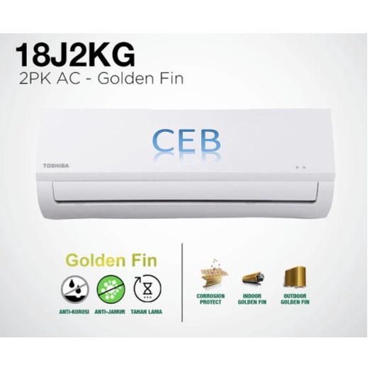 AC Toshiba 2pk RAS18J2KG Gold Fin Anti Karat R32