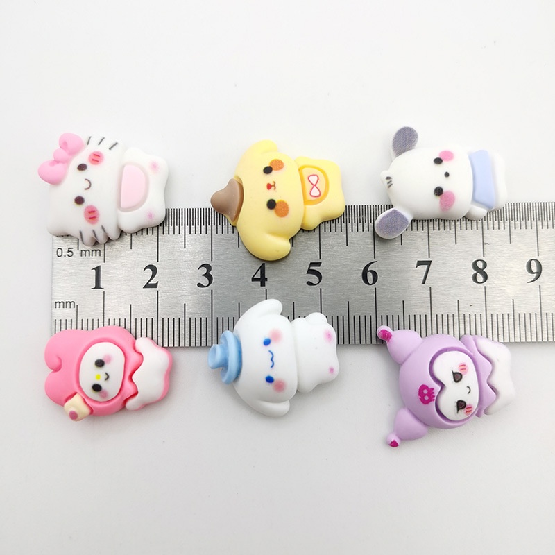 ( 5PCS) SANRIO RESIN CLAY AKSESORIS BROS/ PITA RAMBUT/ RESIN KUROMI CINNAMOROLL/ ME;ODY