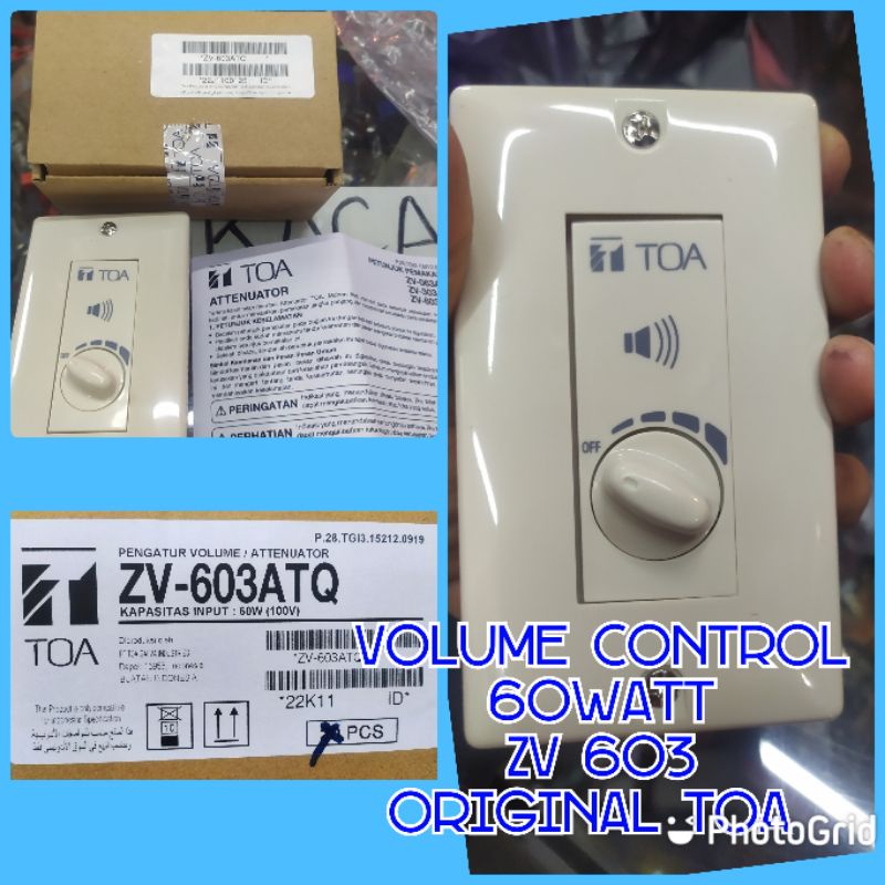 volume control Zv 603ATQ volume control ZV603 volume atenuator 60watt volume control 60watt Toa bara