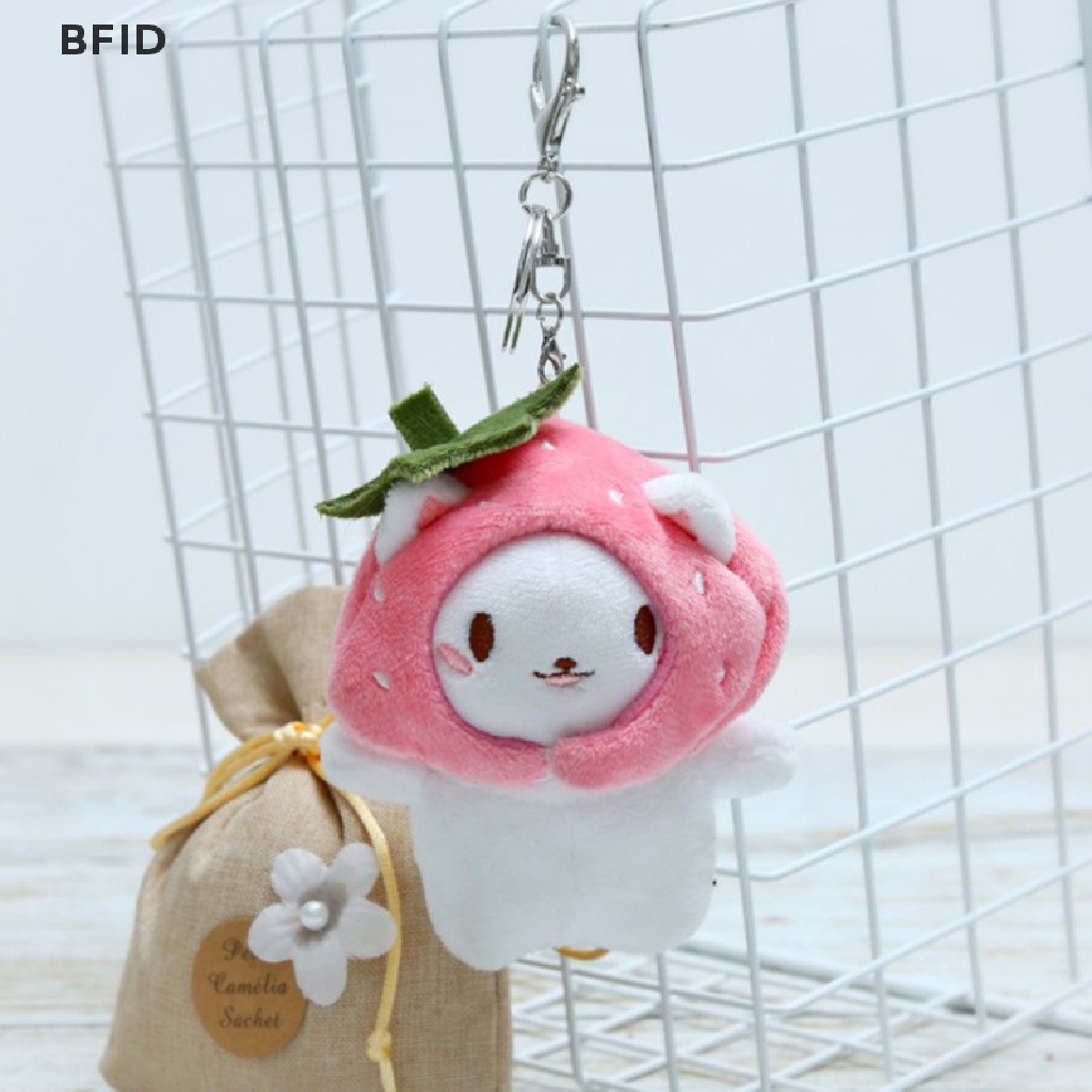 [BFID] 1pc Panda Kecil Plush Taiyaki Ikan Lucu Gantungan Kunci Mainan Lembut Plushie Keychain [ID]