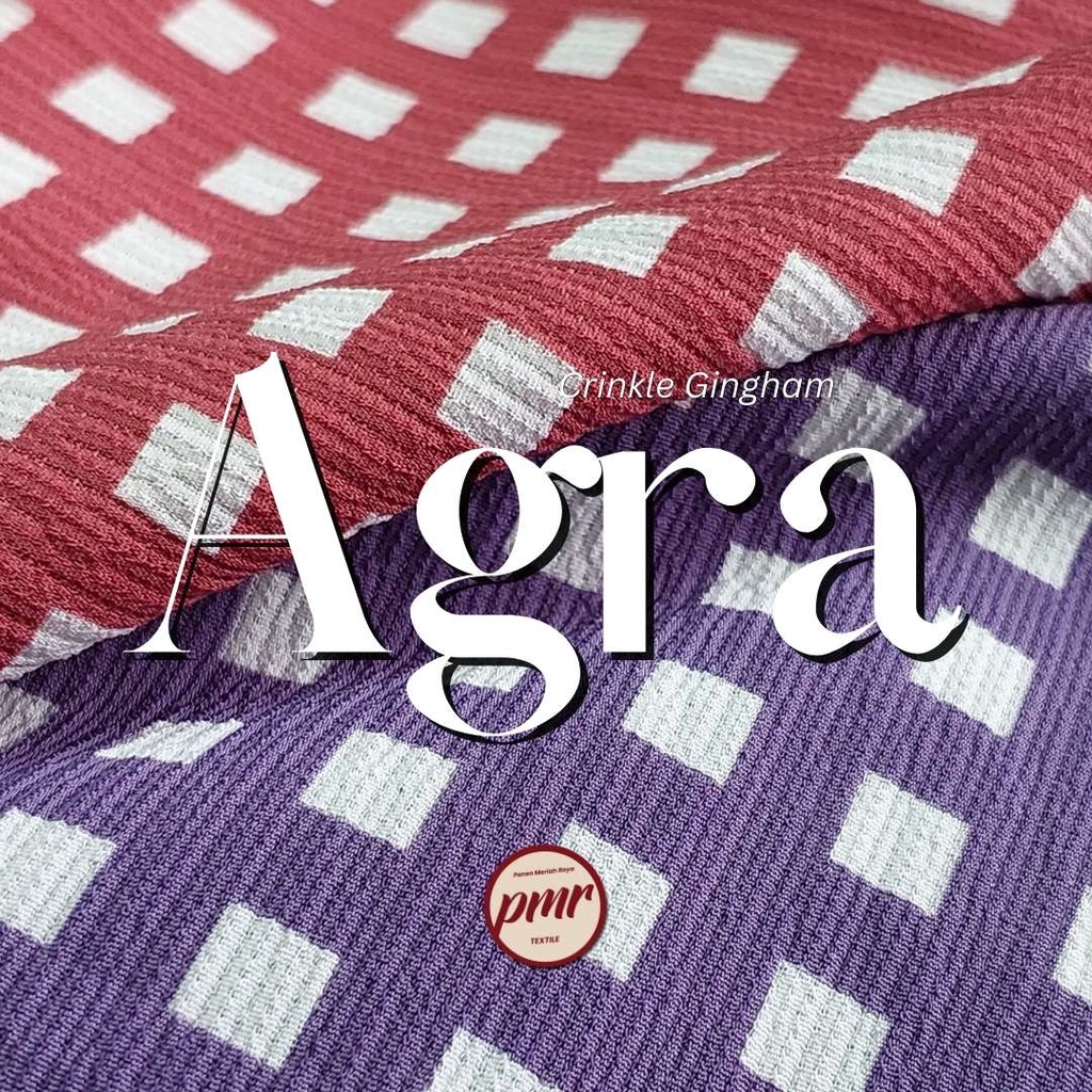 Kain Polyester Motif Basic" Agra" Kain Untuk Hijab dan Gamis Kain Kualitas Premium HARGA UNTUK 1/2YA