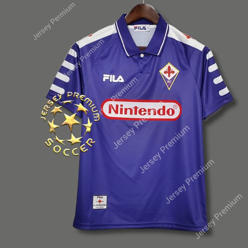 JERSEY BOLA RETRO FIORENTINA HOME 98/99 GRADE ORI PREMIUM