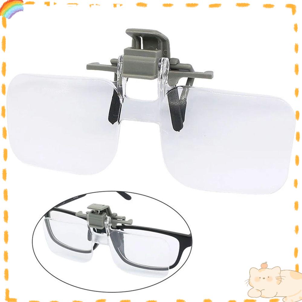 Solighter Magnifier Portable Lensa Optik Akrilik HD Dengan Clip Loupe