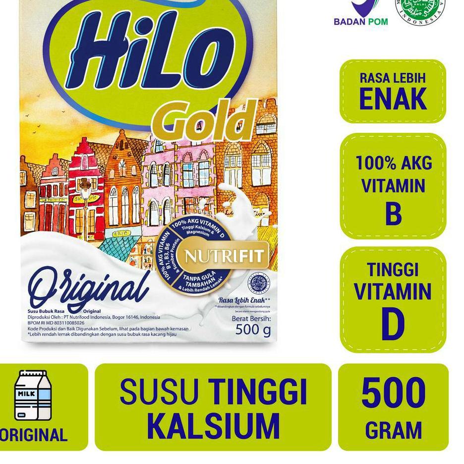 

PROMO[KF7]-HiLo Gold Original 500 gram - Susu Tinggi Kalsium Rendah Lemak