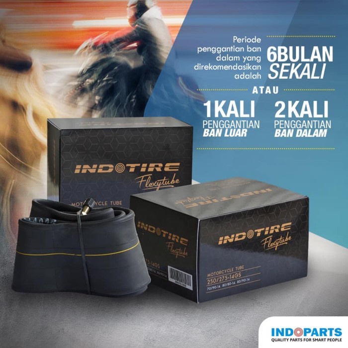 Indotire Flexytube 275 / 300 - 14, 80/90-14, 90/90-14 Ban Dalam Motor