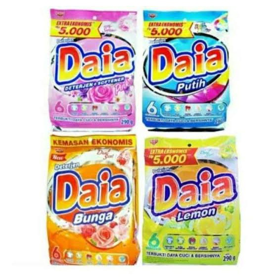 Detergent bubuk Daia (kemasan 5000) wangi random / detergent harum dan bersih