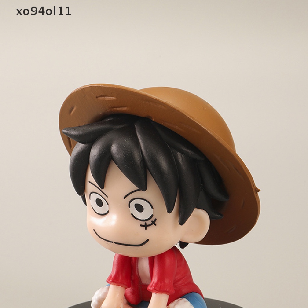 Xo 7 cm Anime Figure One Piece Monkey D Luffy Roronoa Zoro Kawaii Mainan Q Figural Dekorasi Mobil Model PVC Hadiah OL