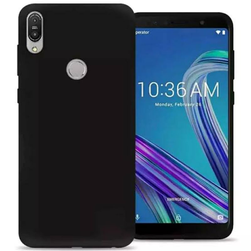 Case Matte Asus Zenfone Max M1 / ZB555KL / X00PD Casing Atau Kondom Softcase Blackmatte