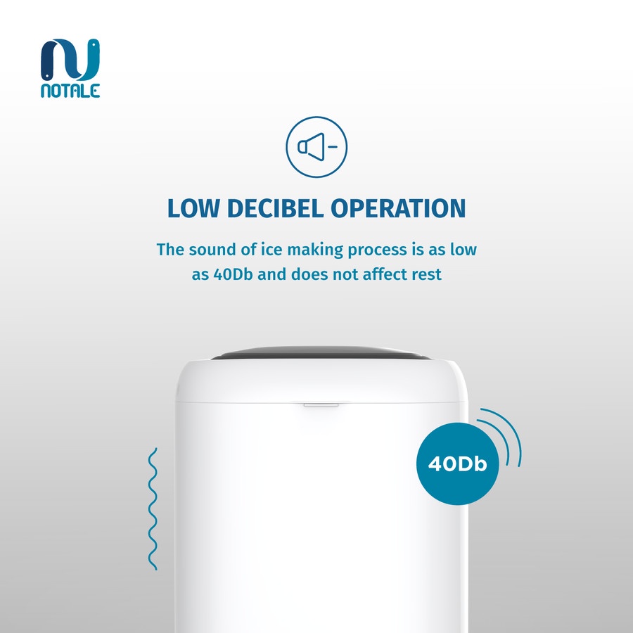NOTALE ICE MAKER MESIN PEMBUAT ES BATU RUMAH CAFE KANTOR 15KG PER HARI
