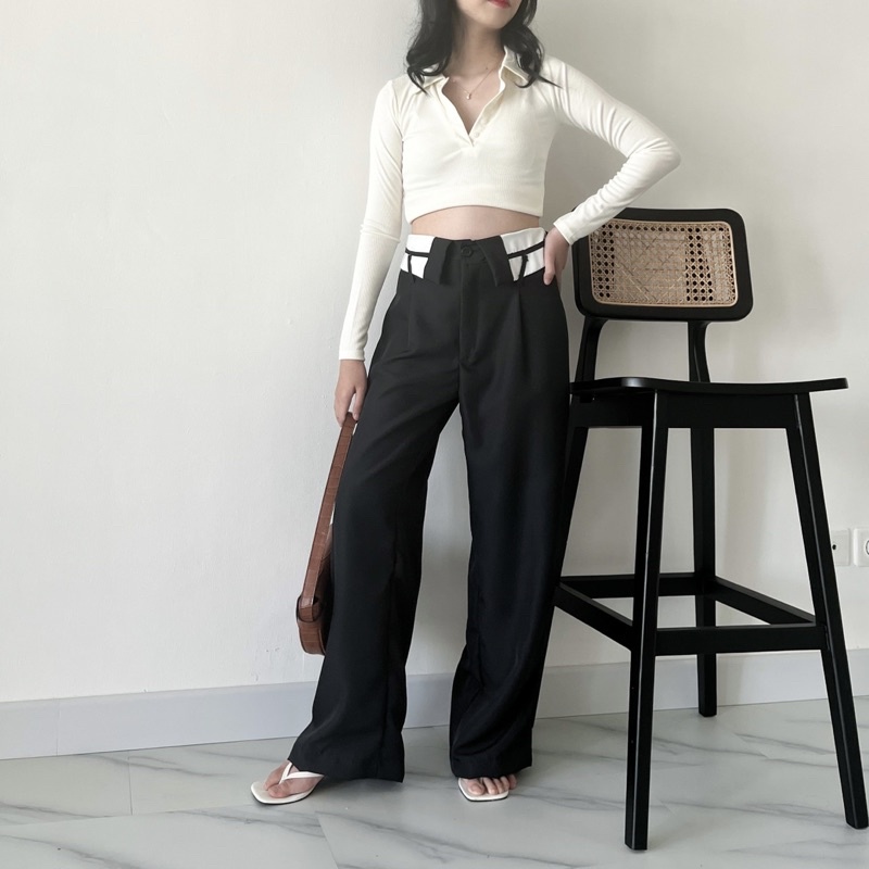 Elisa Twotone Pants 11D