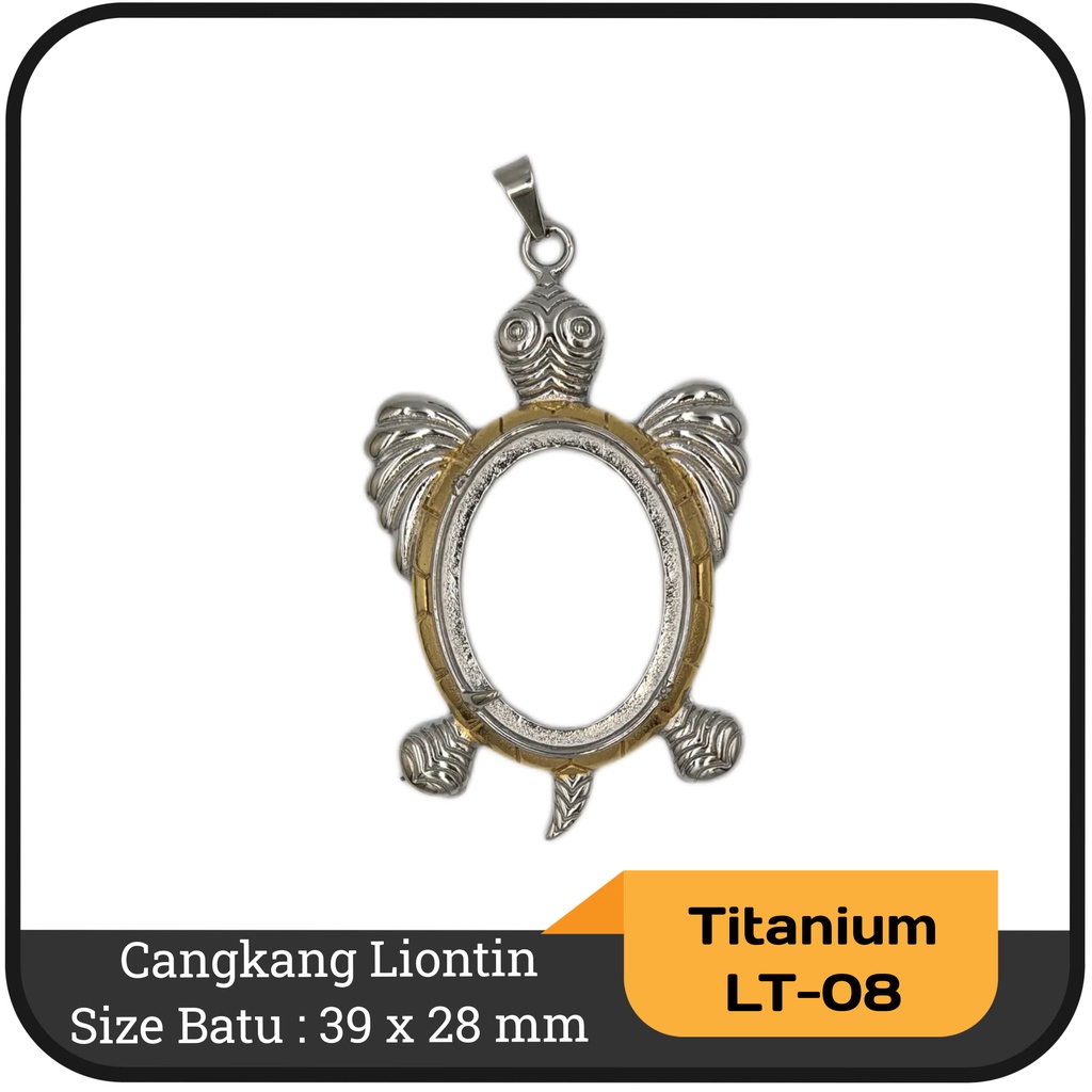 Rangka liontin batu titanium (Stainless stell)