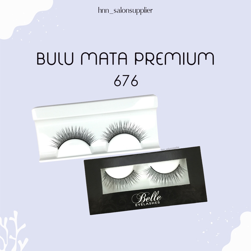 676 Bulu Mata Palsu Handmade Fake Eyelash Eye lashes lash Artifivial Belle Eyelashes Premium