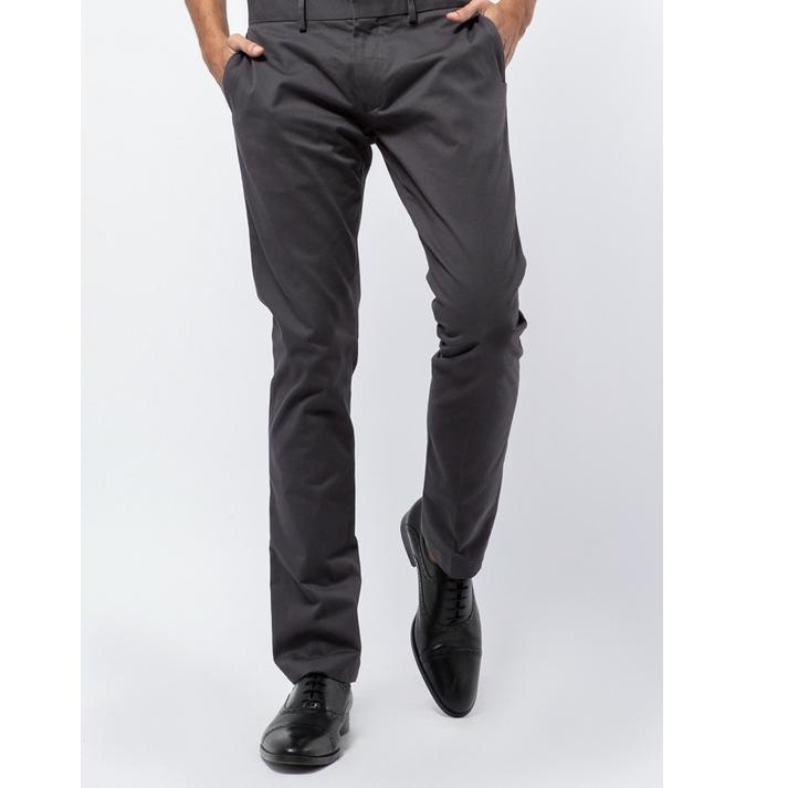 ➤ THE EXECUTIVE Skinny Fit Formal Pants DARK GREY ァ