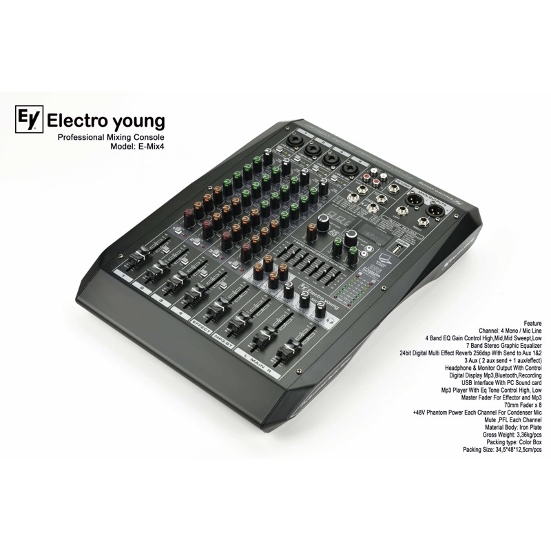 Mixer Electro young emix 4 channel original
