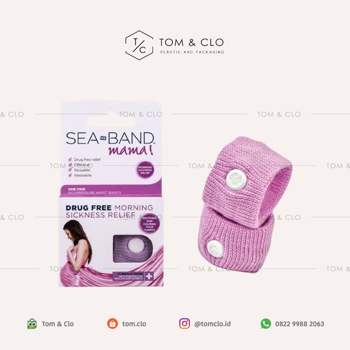 Terapi Seaband Mama / Gelang Kesehatan Anti Mual Untuk Ibu Hamil. Sea Band
