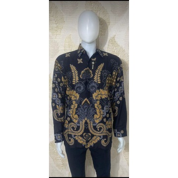 Baju Batik Pria Panjang Katun Halus Motif Terbaru Moder Klasik Kantor Laki-laki