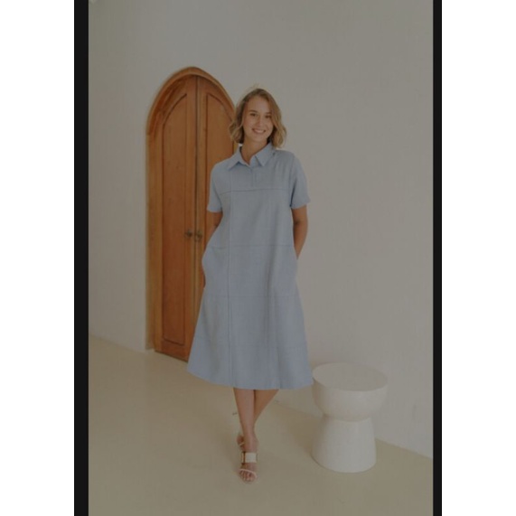 Maven Dress "Reverie Dress in Kensington Blue"