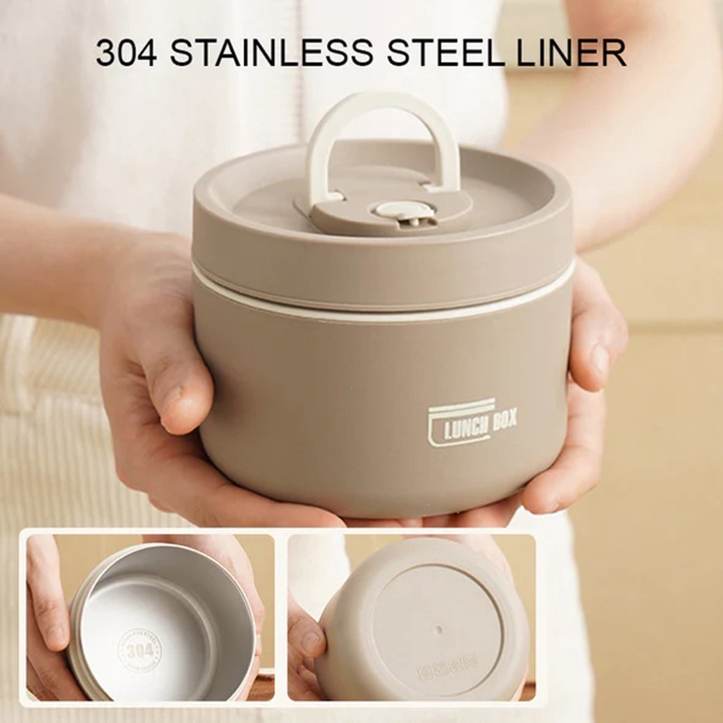 【COD】Kotak Makan Siang Bento Portabel Stainless Steel Insulated Lunch Box Sealed Food Box Small School Picnic Box