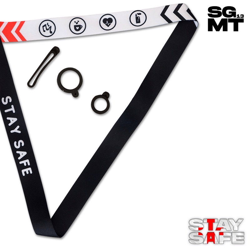 Lanyard Sigmat13 Gantungan id card Printing Dark Series 3