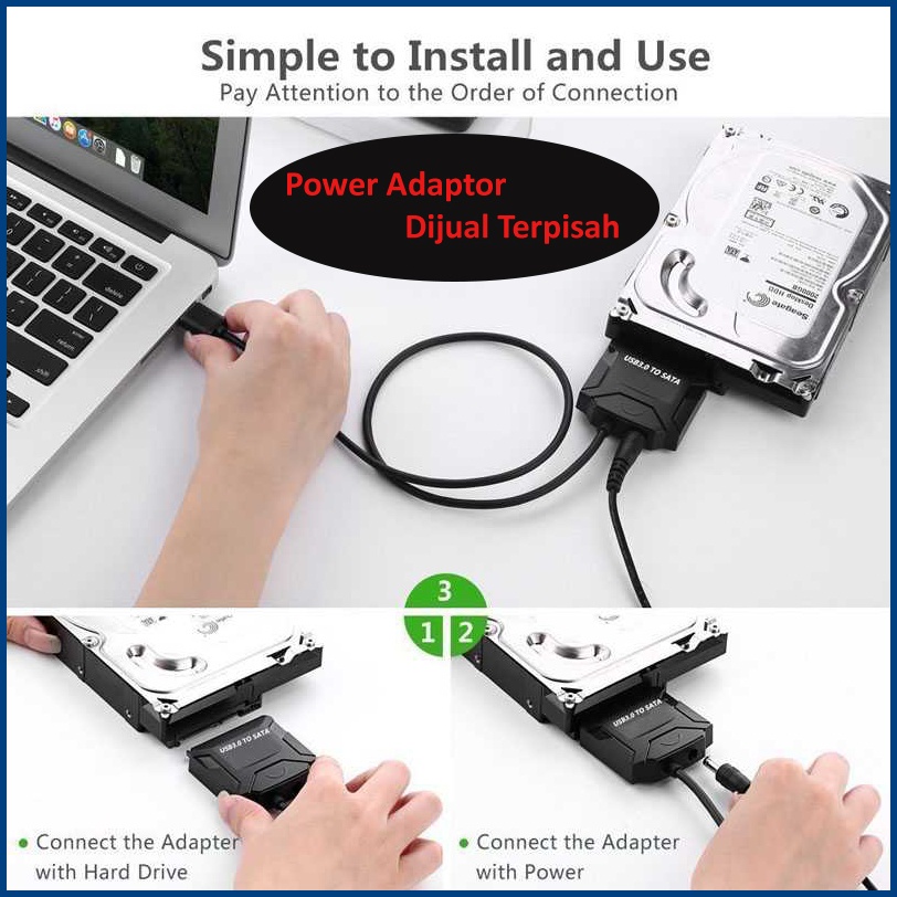Sata to USB 3.0 Hard Drive Adapter Converter Hardisk PC/3.5/Laptop/2.5/SSD