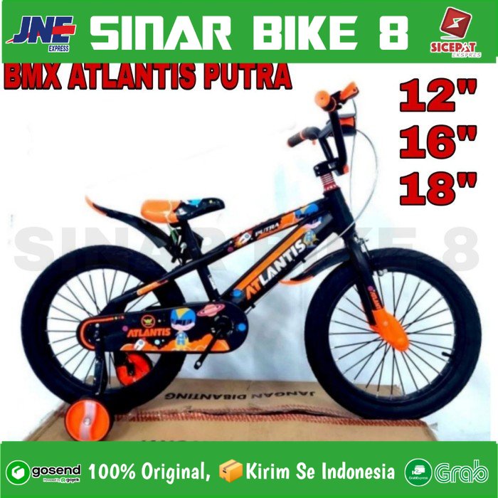 Sepeda Anak Laki BMX Ukuran 16 dan 18 Inch ATLANTIS PUTRA Ban Jumbo Musik