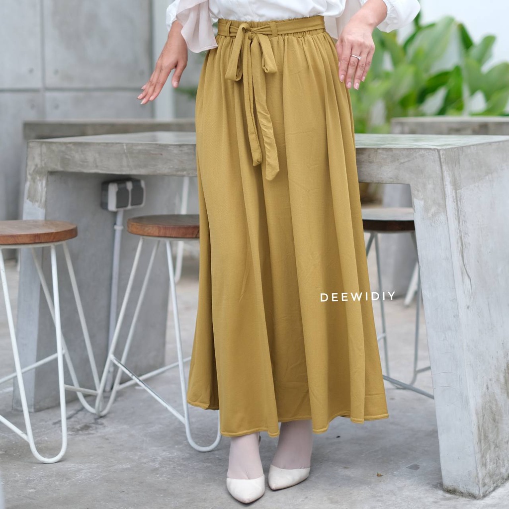 ROK PAYUNG PANJANG WANITA - RIBBON SKIRT DEEWIDIY