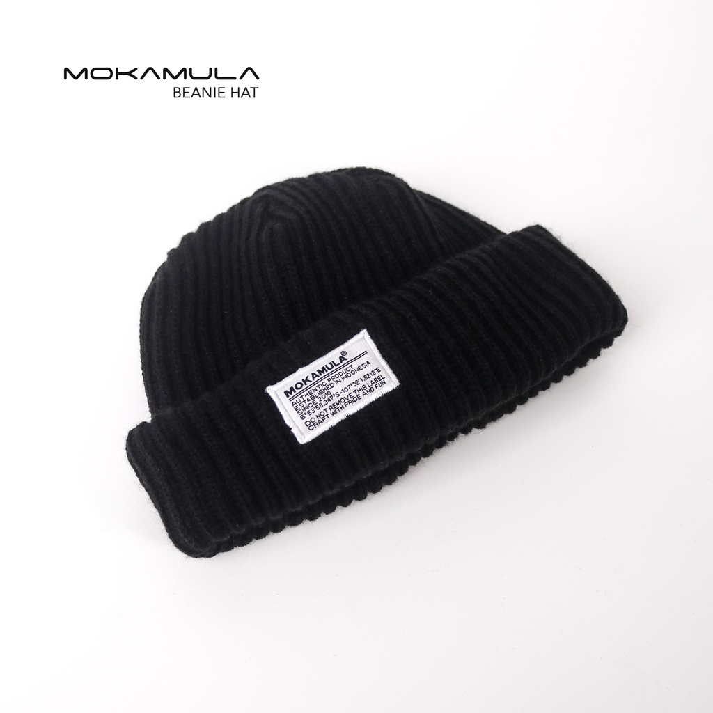 TOPI KUPLUK DOUBLE RAJUT BEANIE HAT MOKAMULA