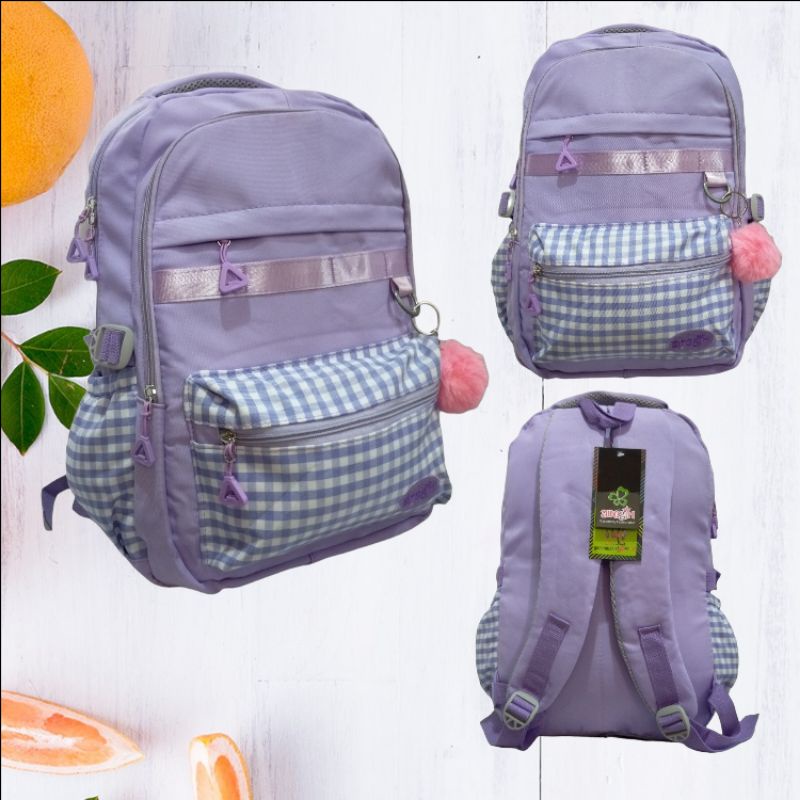 Tas ransel backpack anak perempuan alto girl free rain cover free gantungan kunci