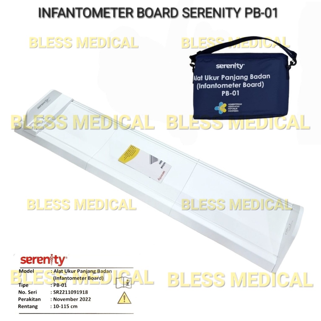 Alat Ukur Panjang Badan Bayi Serenity PB-01 Infantometer Board